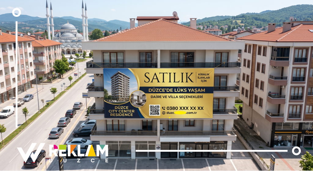 Gayrimenkul Danışmanları İçin Müşteri Getiren Branda ve Afiş Tasarımları