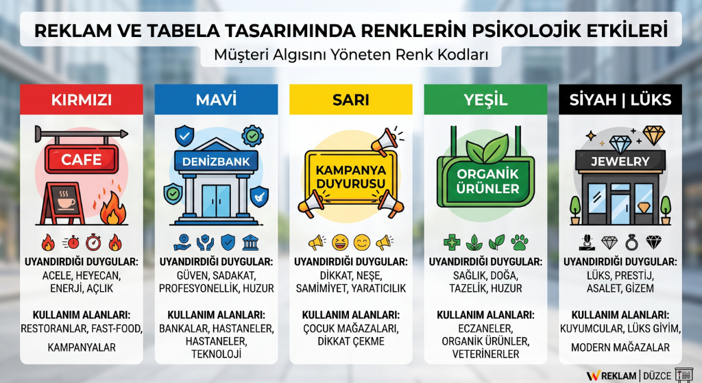 Reklam Tabela Tasarımında Renklerin Psikolojik Etkileri